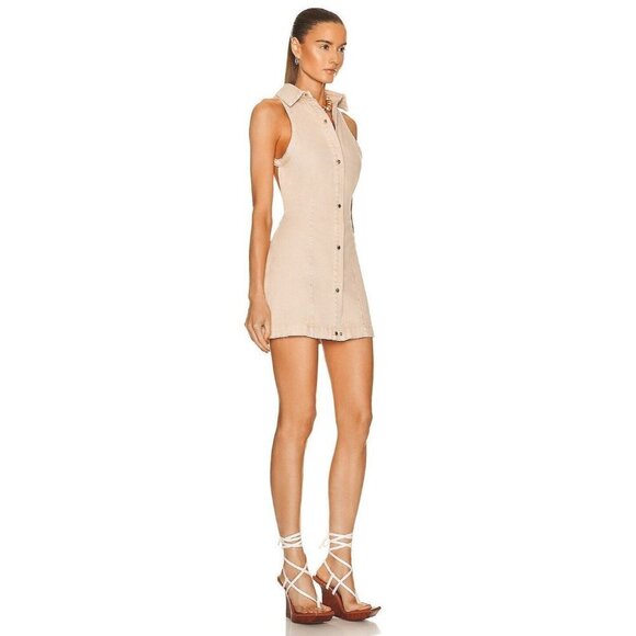 SER.O.YA Gemma Dress in Sand Dune XLarge New Womens Khaki Chino - Picture 4 of 15